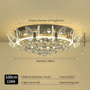 GobekUsa Elegant Butterfly Flower Crystal Ceiling Lamp for Romantic Home Decor