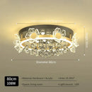GobekUsa Elegant Butterfly Flower Crystal Ceiling Lamp for Romantic Home Decor
