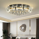 GobekUsa Elegant Butterfly Flower Crystal Ceiling Lamp for Romantic Home Decor