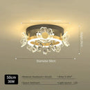 GobekUsa Elegant Butterfly Flower Crystal Ceiling Lamp for Romantic Home Decor