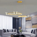GobekUsa Butterfly Crystal Chandelier: Modern Nordic Light Luxury for Living Room, Dining Room, Bedroom