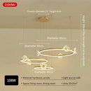 GobekUsa Butterfly Crystal Chandelier: Modern Nordic Light Luxury for Living Room, Dining Room, Bedroom