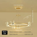 GobekUsa Butterfly Crystal Chandelier: Modern Nordic Light Luxury for Living Room, Dining Room, Bedroom