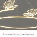 GobekUsa Butterfly Design Ceiling Chandelier: Modern Minimalist Pendant Lamp for Home Decor