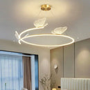 GobekUsa Butterfly Design Ceiling Chandelier: Modern Minimalist Pendant Lamp for Home Decor
