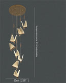 GobekUsa Butterfly LED Chandelier: Modern Hanging Light for Home, Bedroom, Coffee Store & More