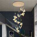GobekUsa Butterfly LED Chandelier: Modern Hanging Light for Home, Bedroom, Coffee Store & More