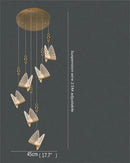 GobekUsa Butterfly LED Chandelier: Modern Hanging Light for Home, Bedroom, Coffee Store & More