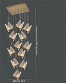GobekUsa Butterfly LED Chandelier: Modern Hanging Light for Home, Bedroom, Coffee Store & More