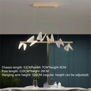 GobekUsa Butterfly LED Chandelier: Modern Hanging Light for Home, Bedroom, Coffee Store & More
