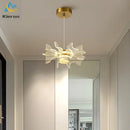 GobekUsa Butterfly LED Chandelier: Nordic Modern UFO Pendent Lamp for Home Decor