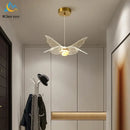 GobekUsa Butterfly LED Chandelier: Nordic Modern UFO Pendent Lamp for Home Decor