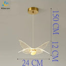 GobekUsa Butterfly LED Chandelier: Nordic Modern UFO Pendent Lamp for Home Decor