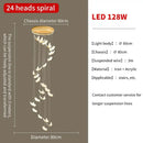 GobekUsa Butterfly LED Chandelier for Villa Duplex Living Room Decoration