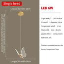 GobekUsa Butterfly LED Chandelier for Villa Duplex Living Room Decoration