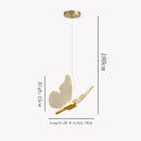 GobekUsa Butterfly LED Hanging Lamp: Modern Luxury Pendant Light for Bedroom, Living Room & Restaurant