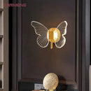 GobekUsa Butterfly Nordic LED Wall Lamp Modern Sconces Lights for Home Decor