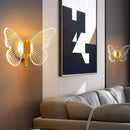 GobekUsa Butterfly Nordic LED Wall Lamp Modern Sconces Lights for Home Decor