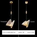GobekUsa Butterfly Pendant Lamps: Modern Luxury Staircase Bedroom Decor Fixtures