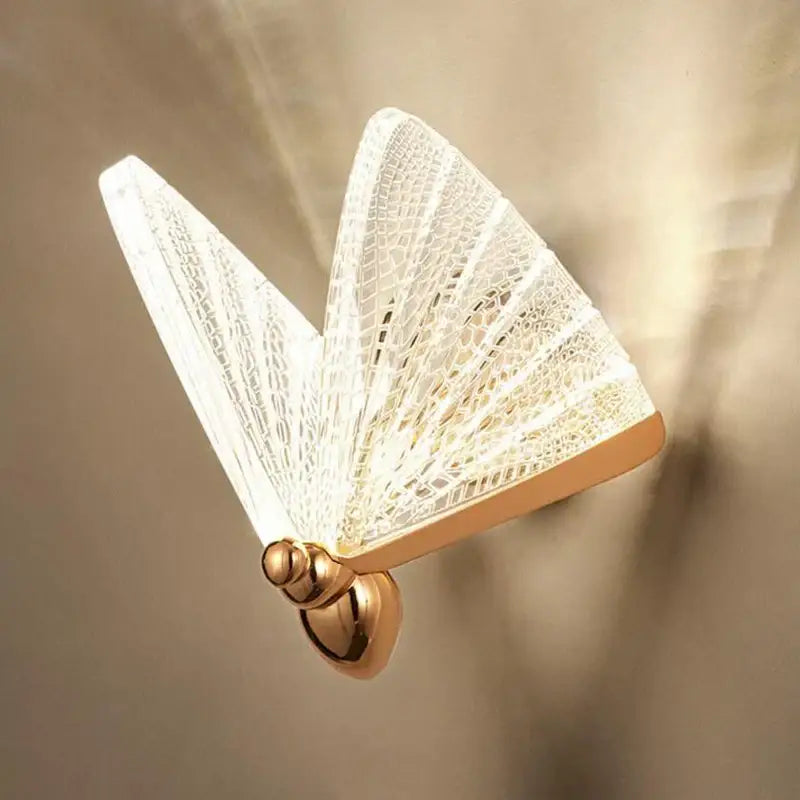 GobekUsa Butterfly Wall Lamp: Modern Minimalist Bedroom Lighting Décor, photo 4 of 12