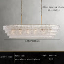 GobekUsa Brown Glass Pendant Lights for Dining Table Chandelier, Oval Clear Round Suspension Lamp