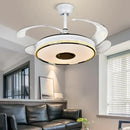GobekUsa 90 Modern Ceiling Fan with Bluetooth Speaker, LED Light, and Remote Control
