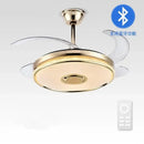 GobekUsa 90 Modern Ceiling Fan with Bluetooth Speaker, LED Light, and Remote Control