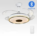 GobekUsa 90 Modern Ceiling Fan with Bluetooth Speaker, LED Light, and Remote Control