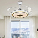GobekUsa 90 Modern Ceiling Fan with Bluetooth Speaker, LED Light, and Remote Control