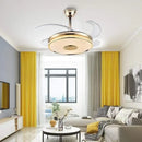 GobekUsa 90 Modern Ceiling Fan with Bluetooth Speaker, LED Light, and Remote Control