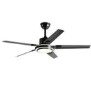 GobekUsa 52" Stainless Steel Blade Ceiling Fan with LED Light and Remote Control