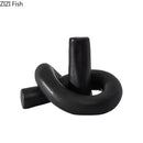 GobekUsa Ceramic Knot Sculpture Abstract Desk Decor Artwork Room Aesthetic Statues