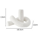 GobekUsa Ceramic Knot Sculpture Abstract Desk Decor Artwork Room Aesthetic Statues