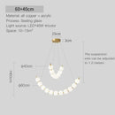 GobekUsa Brass Full Copper Modern Chandelier Light Fixture for Stylish Living Spaces