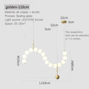 GobekUsa Brass Full Copper Modern Chandelier Light Fixture for Stylish Living Spaces
