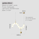 GobekUsa Brass Full Copper Modern Chandelier Light Fixture for Stylish Living Spaces