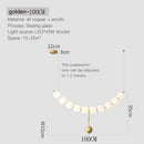 GobekUsa Brass Full Copper Modern Chandelier Light Fixture for Stylish Living Spaces