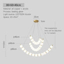 GobekUsa Brass Full Copper Modern Chandelier Light Fixture for Stylish Living Spaces