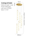GobekUsa Brass Full Copper Modern Chandelier Light Fixture for Stylish Living Spaces
