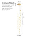 GobekUsa Brass Full Copper Modern Chandelier Light Fixture for Stylish Living Spaces