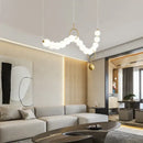GobekUsa Brass Full Copper Modern Chandelier Light Fixture for Stylish Living Spaces