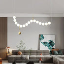 GobekUsa Brass Full Copper Modern Chandelier Light Fixture for Stylish Living Spaces