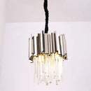 GobekUsa Crystal Pendant Chandelier Gold & Chrome Luxury LED Lighting for Dining Room & Bedroom