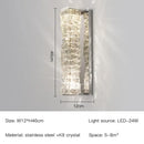 GobekUsa Crystal Wall Lamp: Nordic LED Luxury Design, Art Gold/Chrome for Living Room, Bedroom