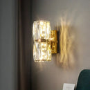 GobekUsa Crystal Wall Lamp: Nordic LED Luxury Design, Art Gold/Chrome for Living Room, Bedroom