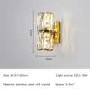 GobekUsa Crystal Wall Lamp: Nordic LED Luxury Design, Art Gold/Chrome for Living Room, Bedroom