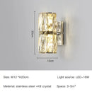 GobekUsa Crystal Wall Lamp: Nordic LED Luxury Design, Art Gold/Chrome for Living Room, Bedroom
