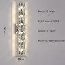 GobekUsa Crystal Wall Lamp: Nordic LED Luxury Design, Art Gold/Chrome for Living Room, Bedroom