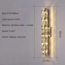 GobekUsa Crystal Wall Lamp: Nordic LED Luxury Design, Art Gold/Chrome for Living Room, Bedroom