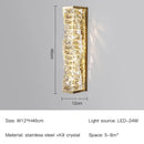 GobekUsa Crystal Wall Lamp: Nordic LED Luxury Design, Art Gold/Chrome for Living Room, Bedroom